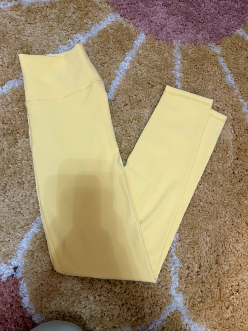 High-Rise Yellow Women's Leggings - Smooth Stretch Activewear